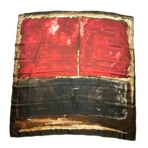 Gucci Abstract Design 100% Silk 90cm Square Scarf